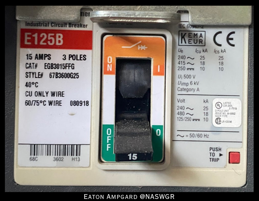 Eaton / Cutler Hammer Ampgard Medium Voltage Control Cell Section- 600HP/4160V