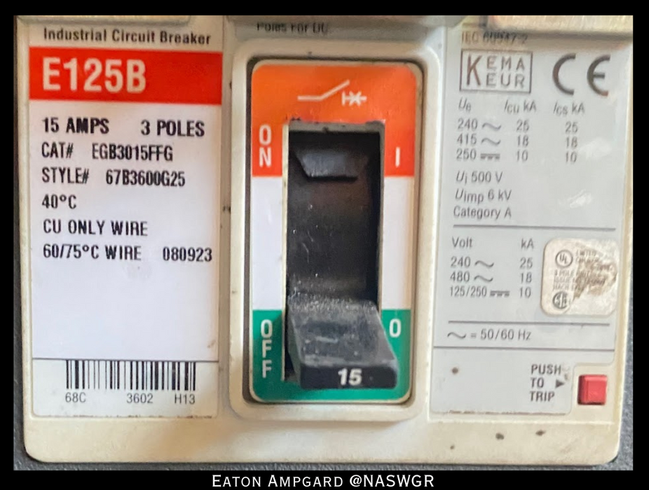 Eaton / Cutler Hammer Ampgard Medium Voltage Control Cell Section- 300HP/4160V