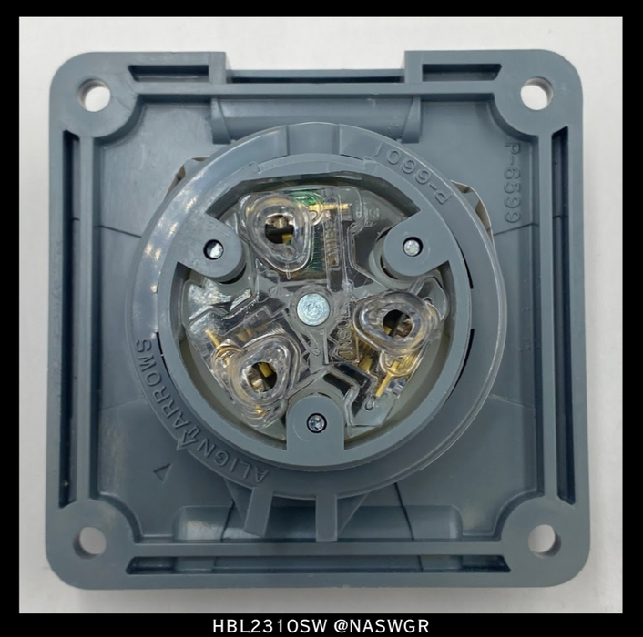 Hubbell HBL2310SW Safety-Shroud Twist-Lock - 20A/125V - Unused