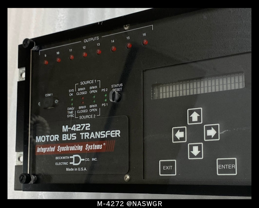 Beckwith Electric M-4272 Motor Bus Transfer System