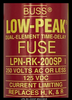 Cooper Bussman LPN-RK-200SP Fuse - 200A/250V - Unused