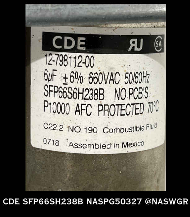 SFP66SH238B ~ CDE SFP66SH238B Capacitor