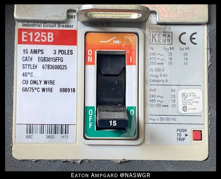 Eaton / Cutler Hammer Ampgard Medium Voltage Control Cell Section- 1333kVA/4160V