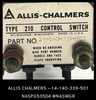 14-140-339-501 ~ Allis Chalmers 14-140-339-501 ~ RESET/TRIP/CLOSE SB-1 SWITCH