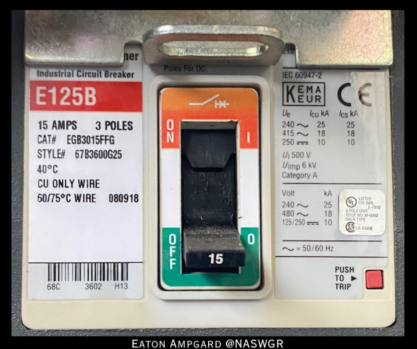 Eaton / Cutler Hammer Ampgard Medium Voltage Control Cell Section- 1150kVA/4160V