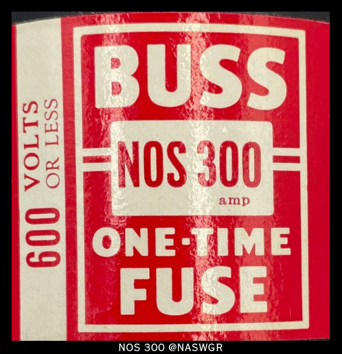 Bussmann NOS 300 One-Time Fuse - 300A/ 600V