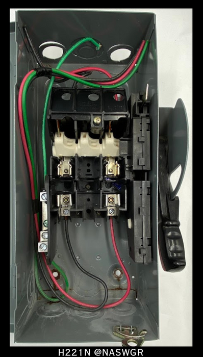 Square D H221N Safety Switch ~ 30A/2P/3W