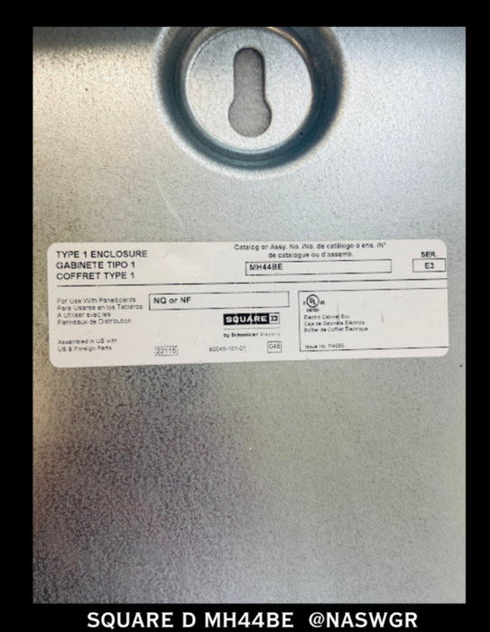Square D MH44BE NQ/NF Panelboard Enclosure Box - NEMA 1