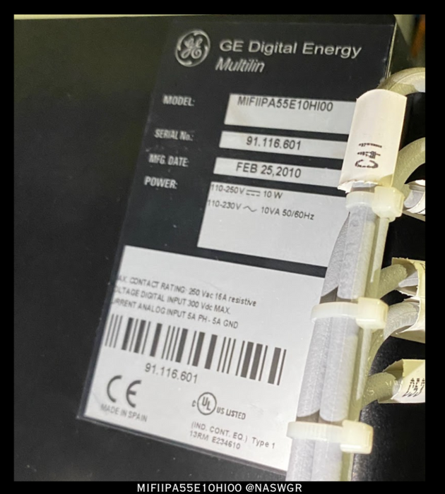 General Electric Multilin MIFIIPA55E10HI00 MIFII Digital Feeder Relay