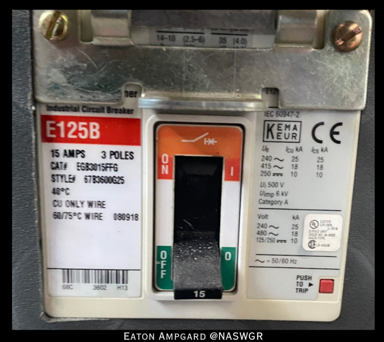 Eaton / Cutler Hammer Ampgard Medium Voltage Control Cell Section- 1150kVA/4160V