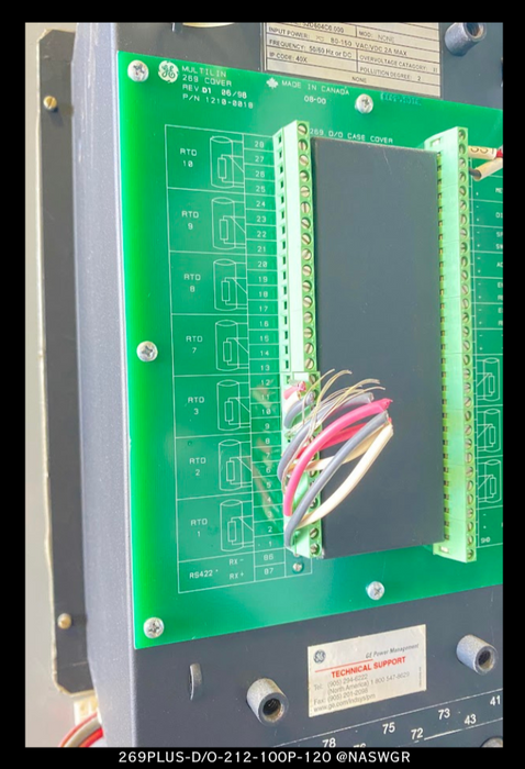 General Electric 269Plus-D/O-212-100P-120 Motor Management Relay