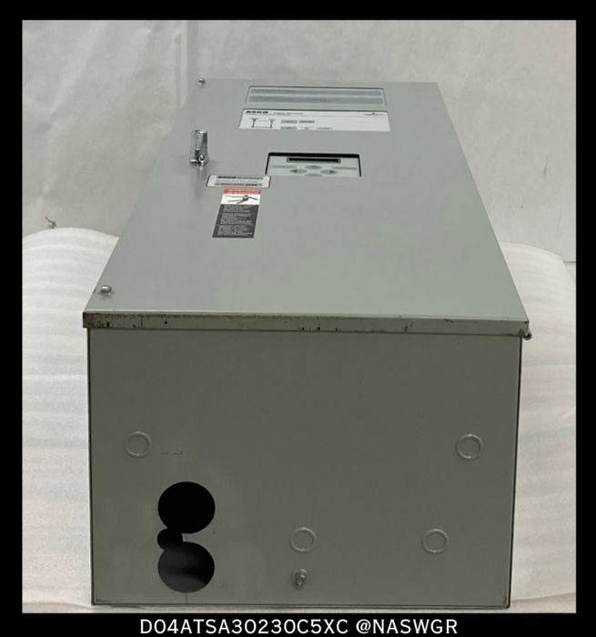 ASCO 4000 Series D04ATSA30230C5XC Automatic Power Transfer Switch - 230 Amps