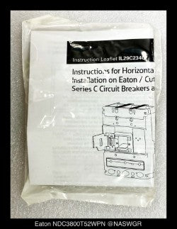 Eaton NDC3800T52WPN Molded Case Circuit Breaker - 800 Amp - Unused/1Yr Warranty