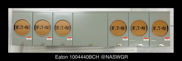 Eaton 1004440BCH Meter Socket - 200A/600V/1P3W/N3R - Unused