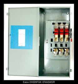 Eaton DH326FGK Heavy Duty Safety Switch - 600A/240V/3P3W/N1 - Unused