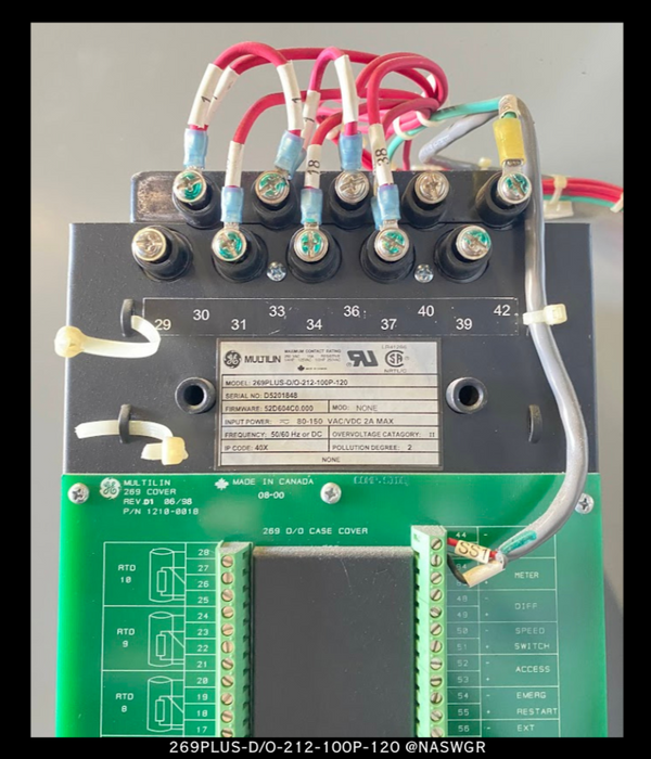 General Electric 269Plus-D/O-212-100P-120 Motor Management Relay