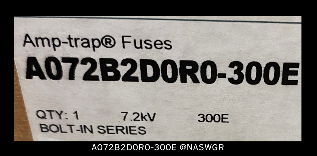 Ferraz Shawmut Amp-Trap A072B2D0R0-300E Current Limiting Fuse - 300E - Unused