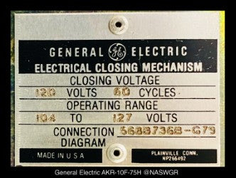 GE AKR-10F-75H Power Circuit Breaker (E/O,D/O) - 2400 Amp