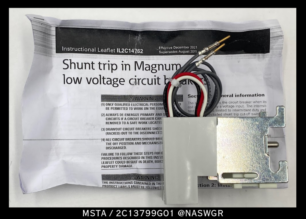 Eaton Magnum MSTA / 2C13799G01 Shunt Trip Assembly - 110-127vAC - Surplus