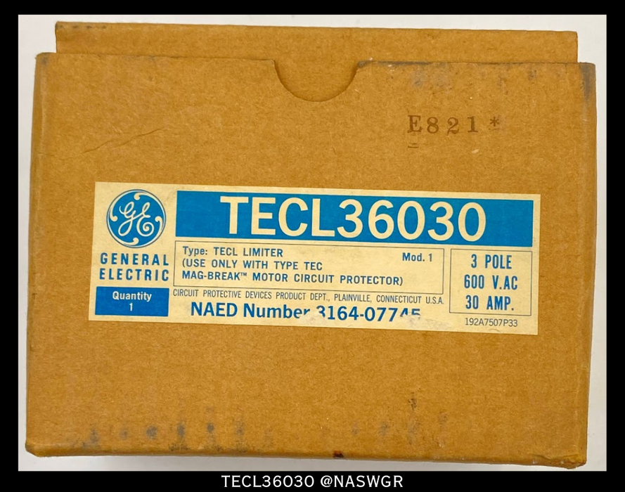 General Electric TECL36030 Current Limiter - 30A/600V
