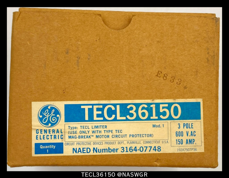 General Electric TECL36150 Current Limiter - 150A/600V