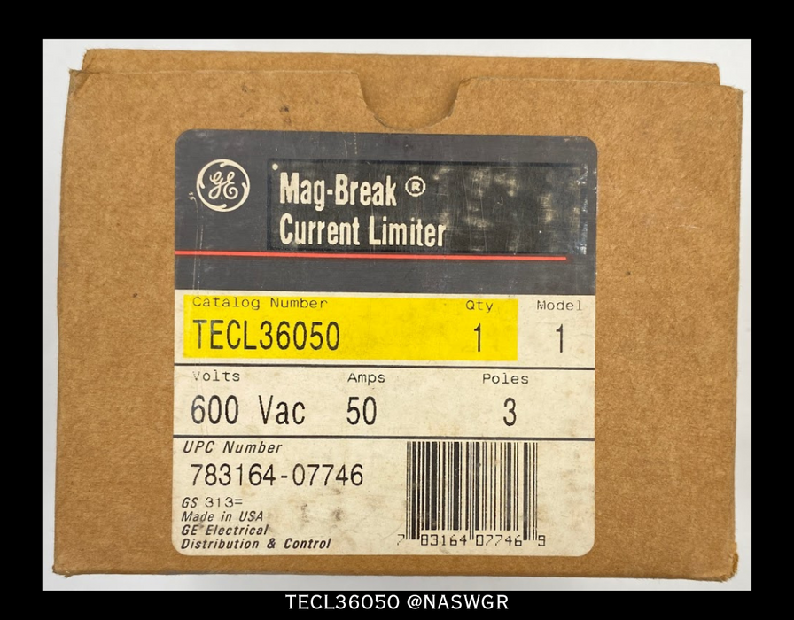 General Electric TECL36050 Current Limiter - 50A/600V
