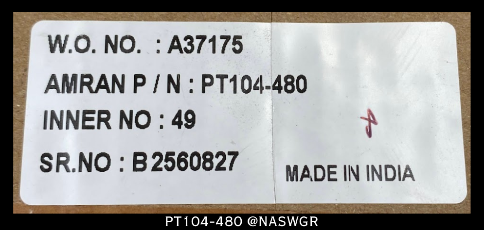 Amran PT104-480 Voltage Transformer - 480/120V