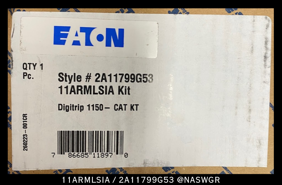 Eaton Digitrip 1150+ 11ARMLSIA / 2A11799G53 Trip Unit - Unused Surplus