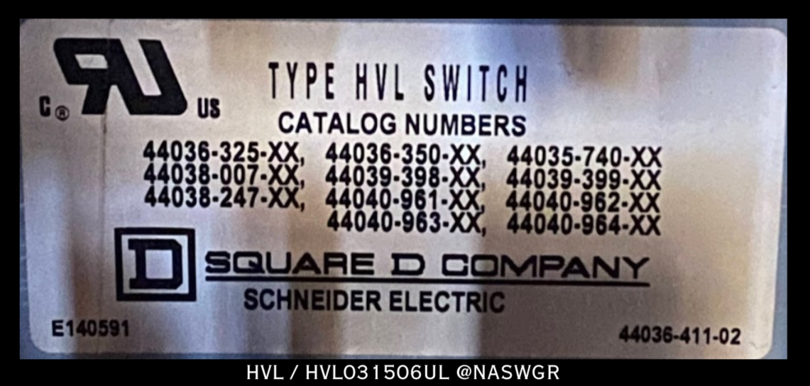 Square D HVL HVL031506UL Load Current Interrupter Switch - 600A, 15KV