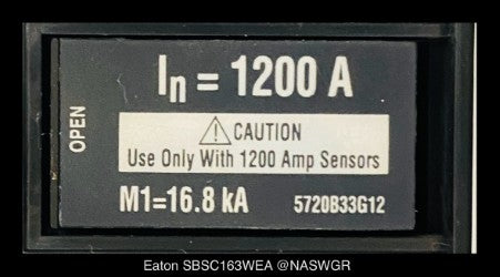 Eaton Magnum SB SBSC16 Breaker (M/O,D/O) - 1200 Amp