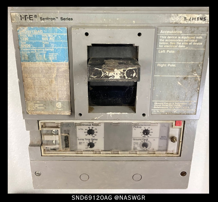 Siemens SND69120AG Molded Case Circuit Breaker - 1200 Amp - Tested/1 Year Warranty