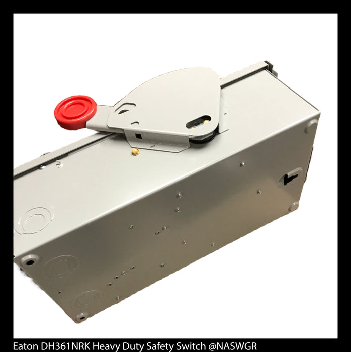 Eaton DH361NRK Heavy Duty Safety Switch - 30A/600V/3P/N3R - Unused