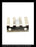 General Electric AK-2A-50 Circuit Breaker (M) Breaker Leaf Spring for Stationary Main Contacts - P/N: 449A995P1