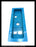 General Electric AK-2A-50 Circuit Breaker (M) Breaker Front Escutcheon (Blue) - P/N: 698C997P5