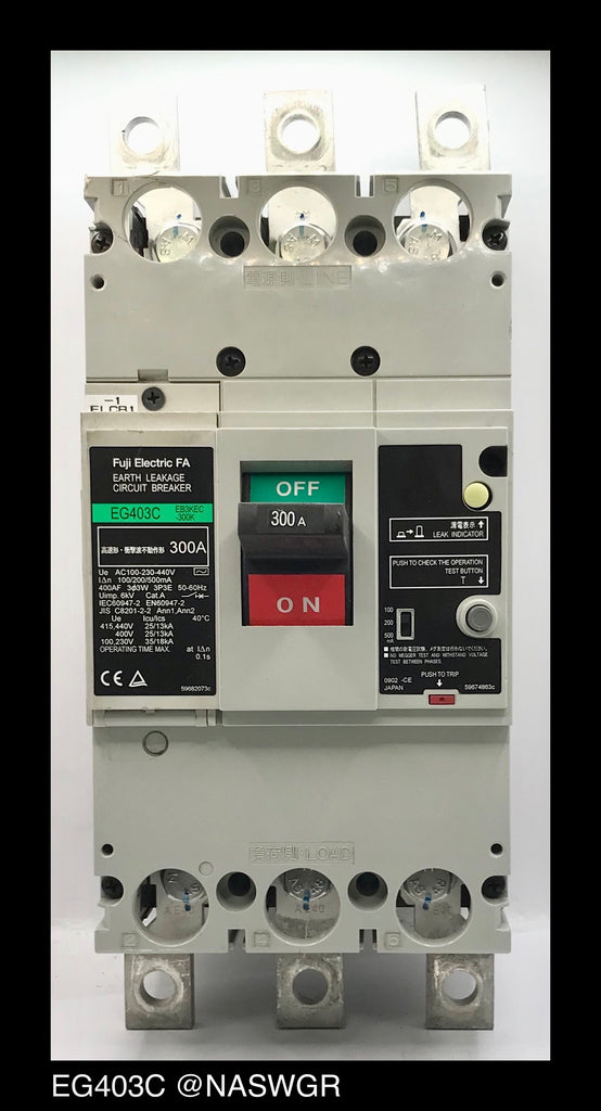 Fuji EG403C Earth Leakage Circuit Breaker - 300 Amp