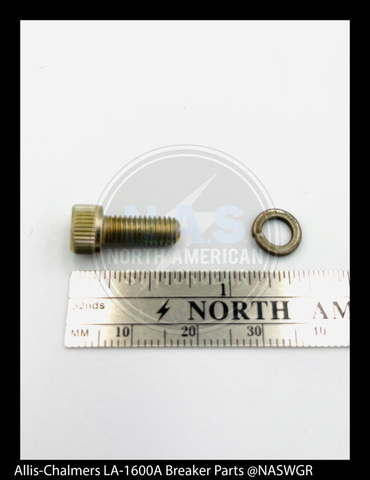 Allis-Chalmers LA-1600A Breaker Screw & Lock Washer - P/N: 00-615-124-218