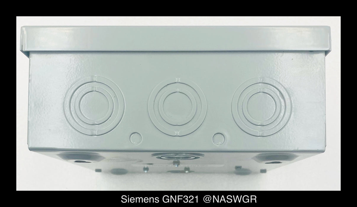 Siemens GNF321 General Duty Safety Switch - 30A/240V/3P/N1 - Unused