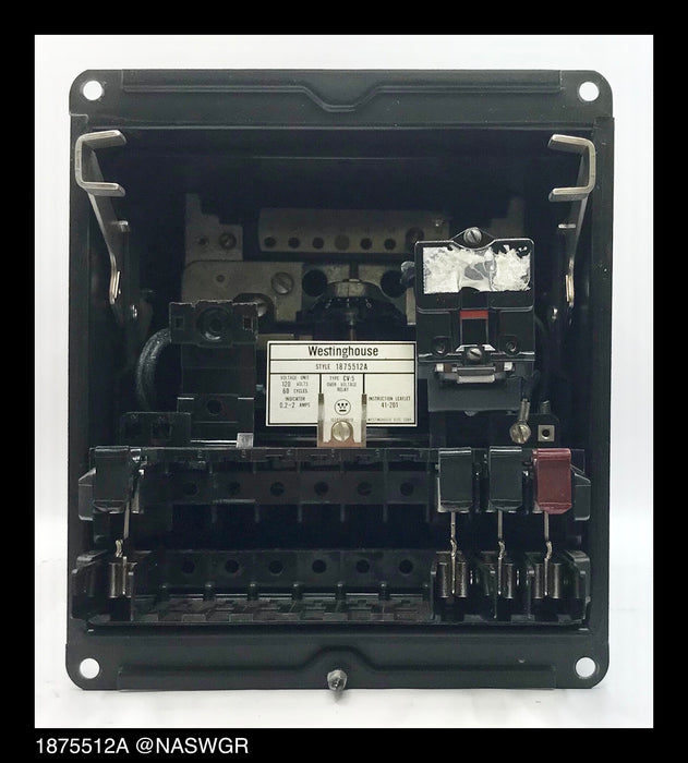 Westinghouse CV-5, 1875512A Overvoltage Relay - 120v60Hz