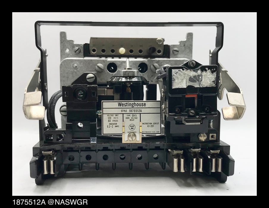 Westinghouse CV-5, 1875512A Overvoltage Relay - 120v60Hz
