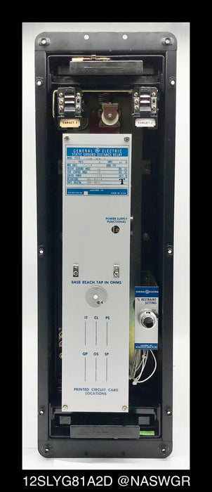 GE 12SLYG81A2D Static Three Phase Directional Ground Distance Relay - 5 Amp, 120/69vAC