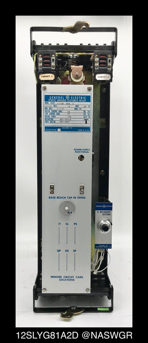 GE 12SLYG81A2D Static Three Phase Directional Ground Distance Relay - 5 Amp, 120/69vAC