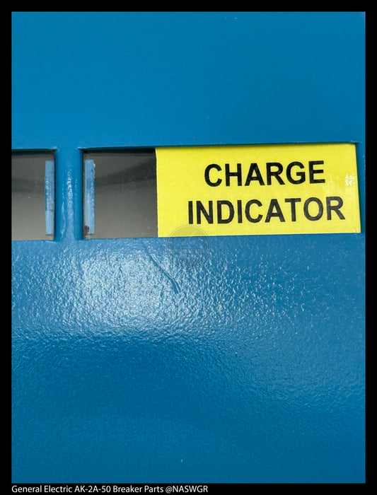 General Electric AK-2A-50 Circuit Breaker (M) Breaker Label (Charge Indicator) - P/N: 698C997P4