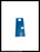 General Electric AK-2A-50 Circuit Breaker (M) Breaker Bib for Front Escutcheon (Manual) (Blue) - P/N: NP148A1048