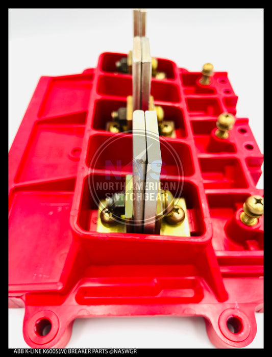 ABB K600-K800, K600S/K800S (M), K-Don 600/800 (M), K-Don 600S/800S (M) Upper Base Molding w/Stationary Contact Assembly - P/N: 706784T03