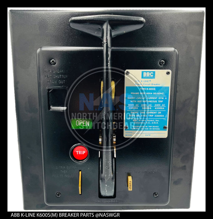 ABB K600-K800, K600S/K800S (M), K-Don 600/800 (M), K-Don 600S/800S (M) Operating Mechanism Assembly (M.O. Drawout)  - P/N: 709774T02