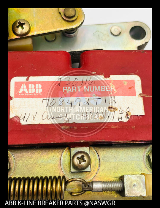 ABB K225, K600-K800, K1600, K2000, K600S/K800S, K1600S, K2000S, K-Don 600/800, K-Don 1600,  K-Don 600S/800S, K-Don 1600S Undervoltage Trip Device-Inst 360/480AC - P/N: 708472T04
