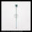 General Electric AK-2A-50-1 Circuit Breaker (E) Breaker Trip Button and Rod Assembly - P/N: 411A904G5