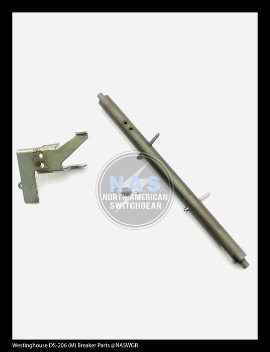Westinghouse DS-206 (M) Breaker Trip Shaft Kit (Includes Trip Shaft Lever, Trip Shaft, and Trip Shaft Return Spring) - P/N: 1A33567G01