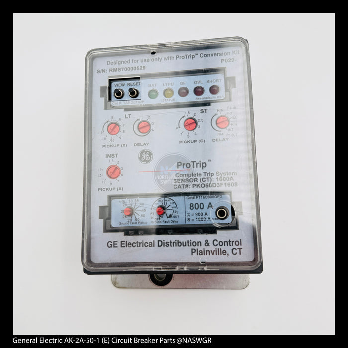 General Electric AK-2A-50-1 Circuit Breaker (E) Breaker Overcurrent Trip Device - CAT#: PKO50D3F1608
