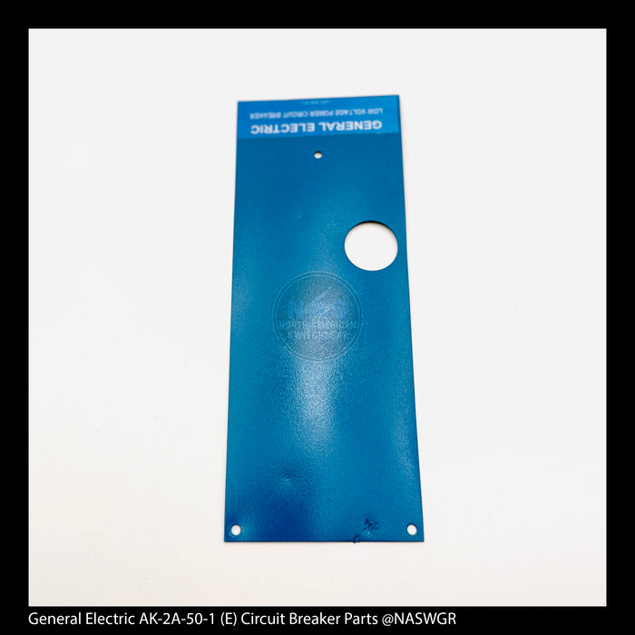 General Electric AK-2A-50-1 Circuit Breaker (E) Breaker Bib for Front Escutcheon (Electric Breaker with Closing Switch) (Blue)- P/N: NP148A1050